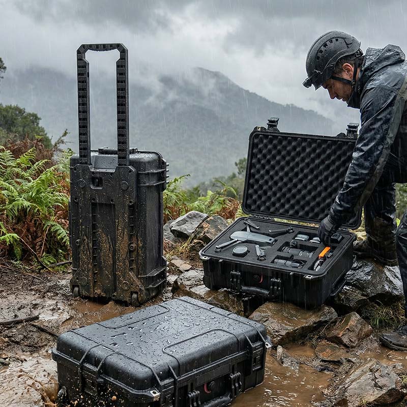 Высокопрочный жесткий бокс IP67, водонепроницаемый и пыленепроницаемый.