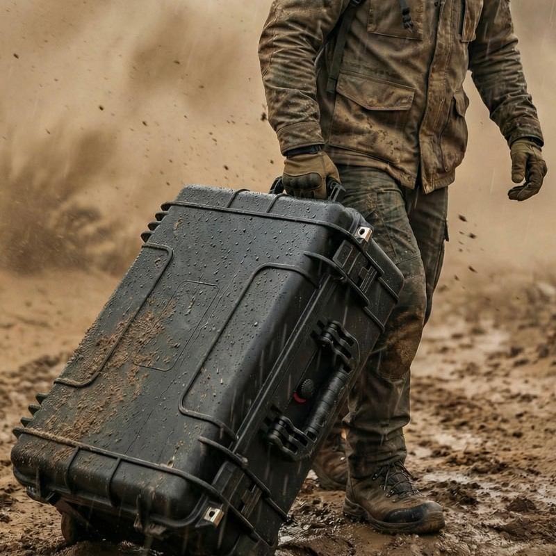 Ветрозащитный жесткий ящик для использования на открытом воздухе, устойчивый к песку и пыли